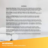 Bathtubs: Portable Bathtub and Wireless Pump - Inflatable Foldable Collapsible Adult Tub Orange