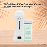 Hair Removal: Ellie & Ruby 100ml Digital Wax Warmer + 100ml Aloe Vera Cartridge Pack