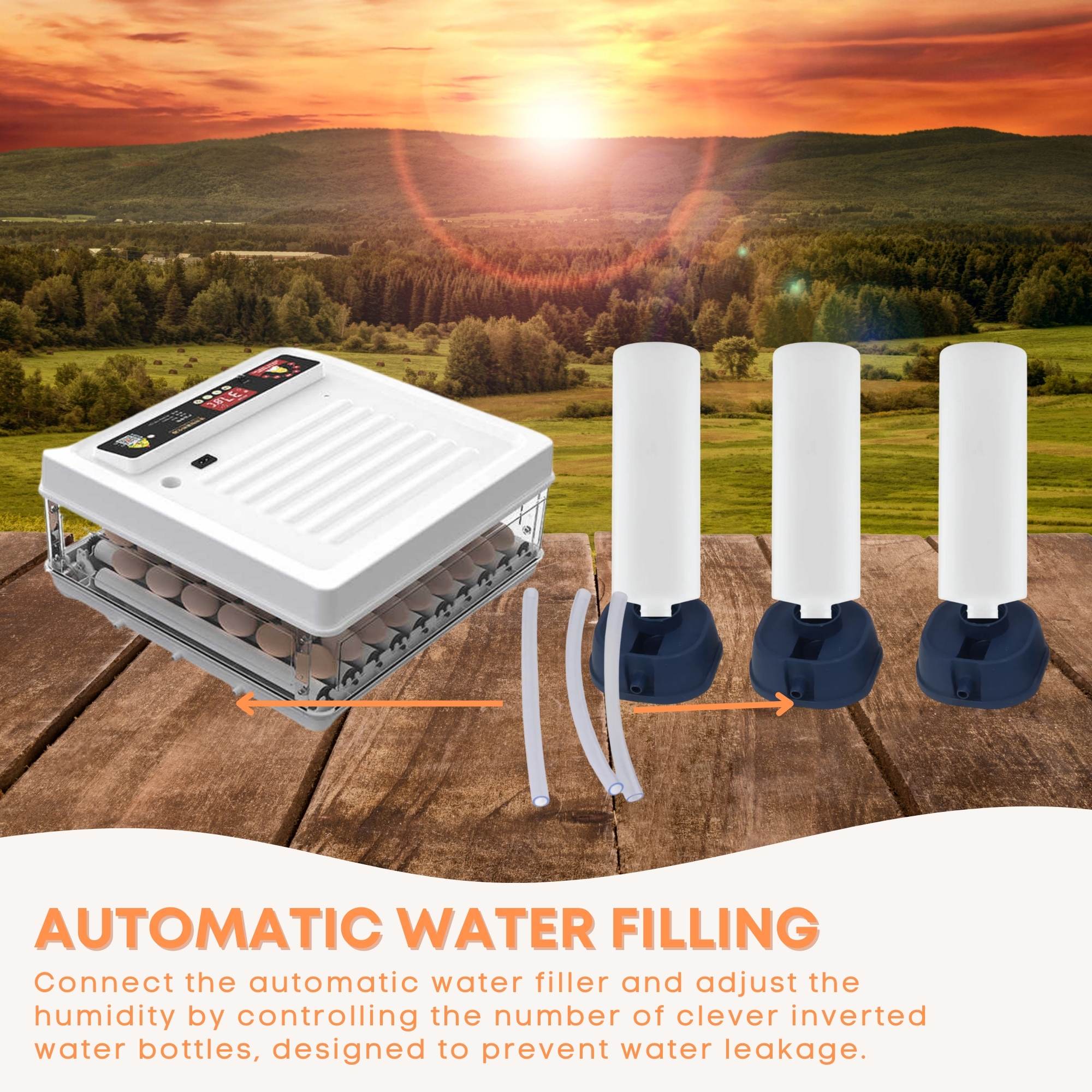 Automatic 130 Egg Incubator - Electric Digital Turning Chicken Quail Duck Hatching