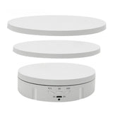 Tooleroo Electric 360 Rotating Product Display Stand White for Merchandise Video