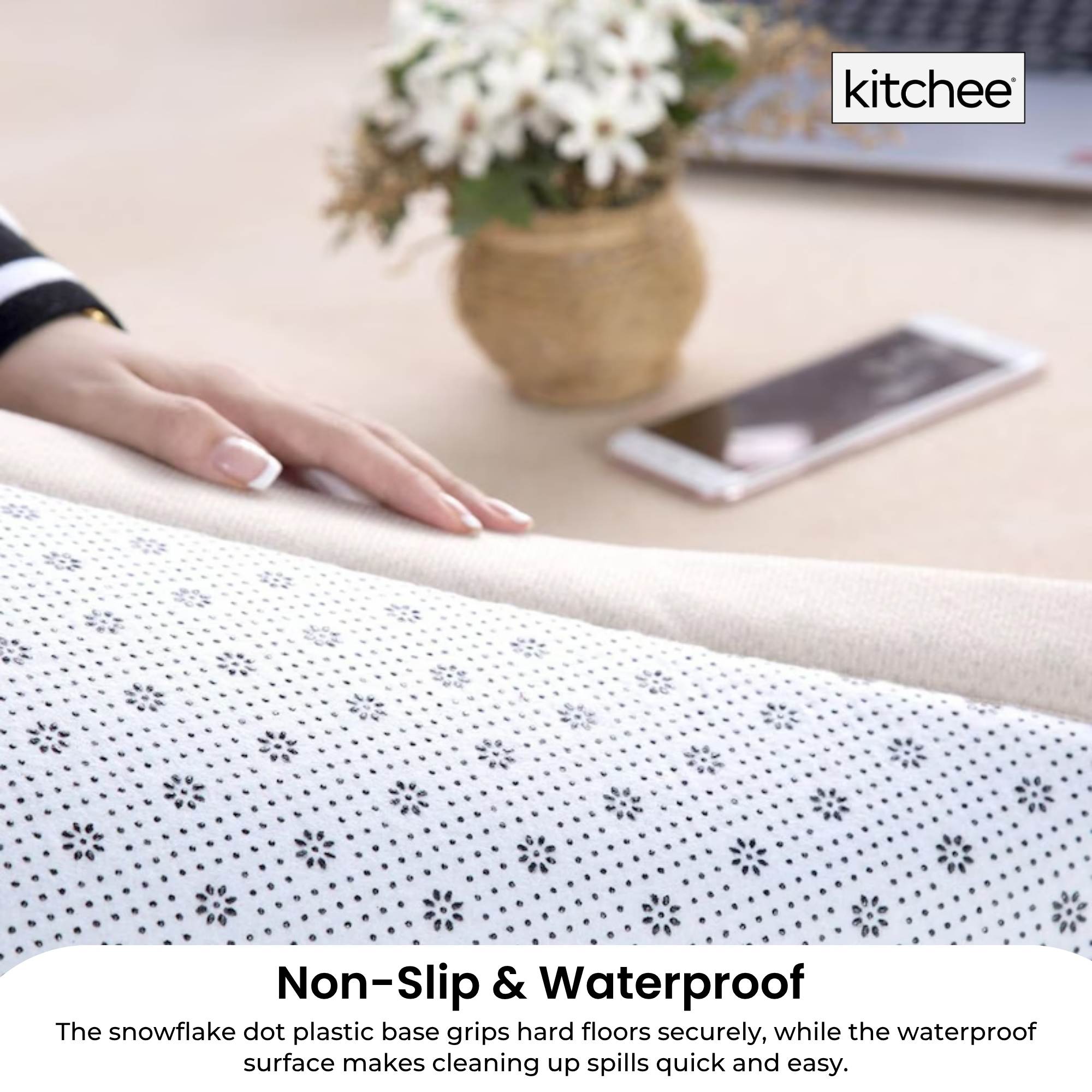 Kitchee Foam Floor Mat 200x200cm - Padded Thick Deep Soft Tatami Style Rug Grey
