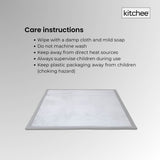 Kitchee Foam Floor Mat 200x200cm - Padded Thick Deep Soft Tatami Style Rug Grey
