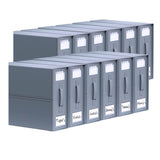 10x Kitchee Foldable Bed Sheet Storage Box – Linen & Closet Organiser Grey