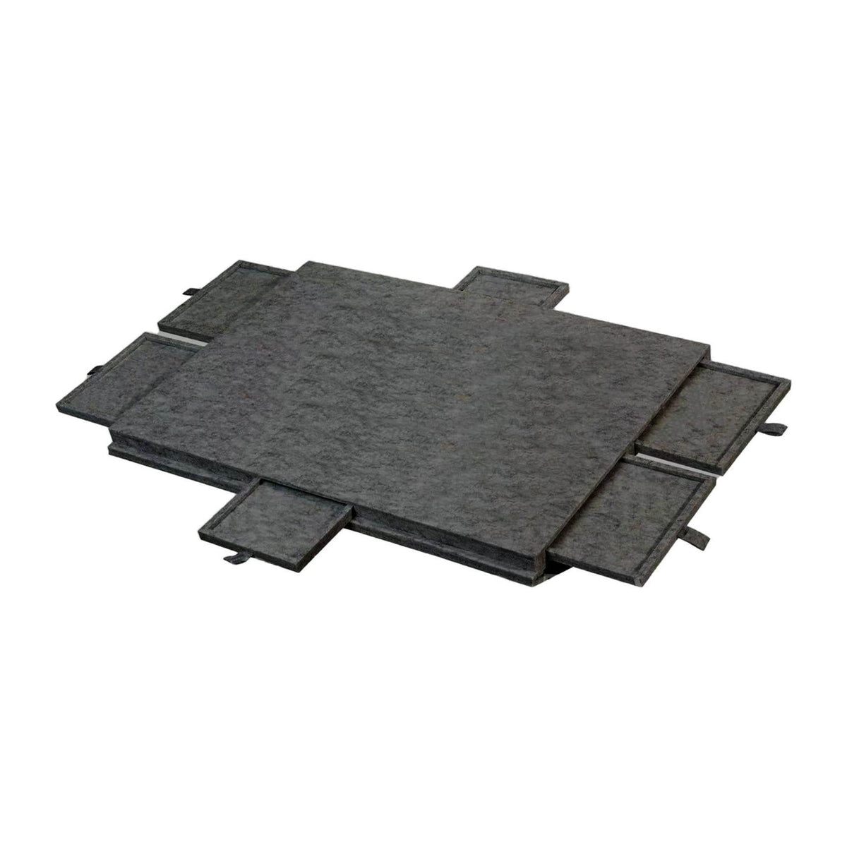 Social Hike Puzzle Board 1000 pcs - Felt Tilting Portable Cover + Drawers Grey