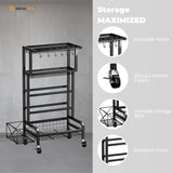 Weightlifting Machines & Racks: Social Hike Gym Equipment Storage Rack on Wheels - Dumbbells Weights Organiser
