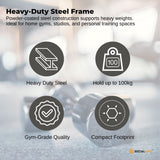 Weightlifting Machines & Racks: Social Hike Gym Equipment Storage Rack on Wheels - Dumbbells Weights Organiser