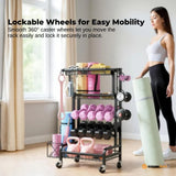 Weightlifting Machines & Racks: Social Hike Gym Equipment Storage Rack on Wheels - Dumbbells Weights Organiser