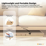 Jigsaw Puzzles & Accessories: Social Hike 1500pcs Puzzle Board Table 6 Drawer with Cover - Wooden Folding Legs