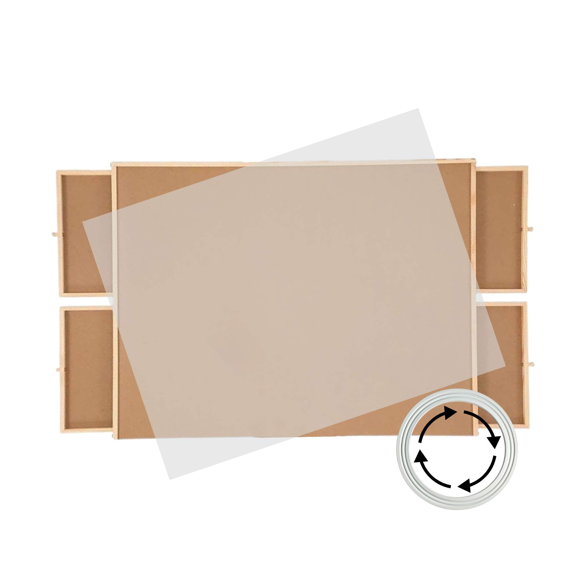 Social Hike Puzzle Board 1500 pcs  - Rotating Tabletop with 4 Drawers and Cover