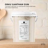 Seasonings & Spices: Orku 600g Xanthan Gum Thickener Pure Powder 200 Mesh FCC E415 Food Additive TUB