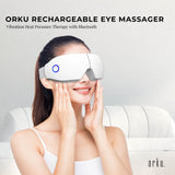 Massagers: Orku Rechargeable Eye Massager  Vibration Heat Pressure Therapy with Bluetooth