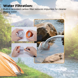 Portable Toilets & Showers: Social Hike Portable Camping Shower Head - Outdoor Rechargeable Pump LED Light