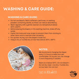 Dog Apparel: Rooster Farms Male Dog Diapers Large 3Pk - Washable Reusable Nappies Hook/Loop