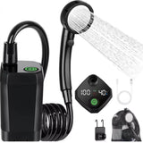 Portable Toilets & Showers: Social Hike Portable Camping Shower Kit - 6000MAh Outdoor Rechargeable Pump LED