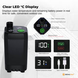 Portable Toilets & Showers: Social Hike Portable Camping Shower Kit - 6000MAh Outdoor Rechargeable Pump LED