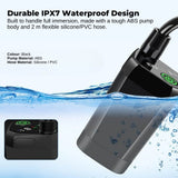 Portable Toilets & Showers: Social Hike Portable Camping Shower Kit - 6000MAh Outdoor Rechargeable Pump LED