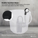 Portable Toilets & Showers: Social Hike Portable Camping Shower Kit - 6000MAh Outdoor Rechargeable Pump LED