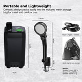 Portable Toilets & Showers: Social Hike Portable Camping Shower Kit - 6000MAh Outdoor Rechargeable Pump LED