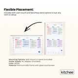 Calendars, Organisers & Planners: Kitchee Digital Calendar Smart Family Planner - 39.5cm Touchscreen Display White