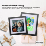 Picture Frames: Kitchee 12 Pieces Photo Frame Set - Modern Gallery Wall Mixed Sizes Matt Black