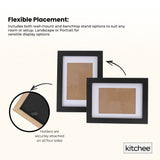 Picture Frames: Kitchee 12 Pieces Photo Frame Set - Modern Gallery Wall Mixed Sizes Matt Black