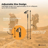 Skiing & Accessories: Social Hike Trekking Poles Set of 2 Adjustable Lightweight Hiking Walking Sticks