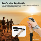 Skiing & Accessories: Social Hike Trekking Poles Set of 2 Adjustable Lightweight Hiking Walking Sticks