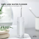 Oral Care: Orku Mini Water Flosser Rechargeable Portable Extendable Travel Oral Irrigator White