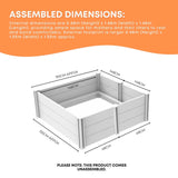 Rooster Farms Dog Whelping Box 1.48m x 1.48m x 0.48m - Puppy Birthing PVC Pen