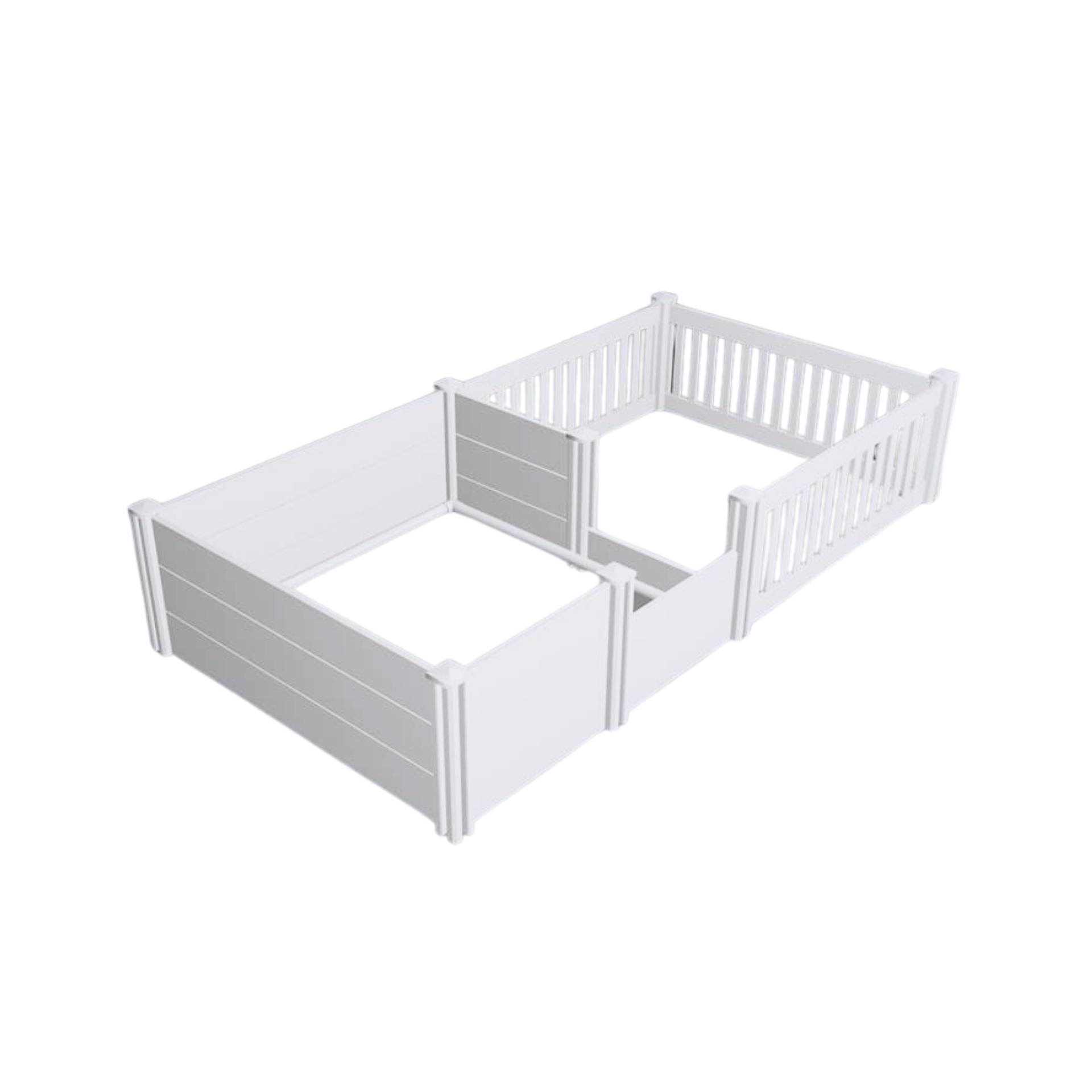 Rooster Farms 2.96m x 1.48m PVC Dog Whelping Box + Playpen Kit - Anti-Crush Rail