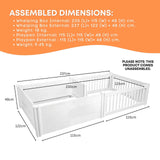 Rooster Farms PVC Dog Whelping Box + Play Pen 2.30m x 1.15m x 0.48m - Birthing Kit
