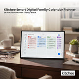 Calendars, Organisers & Planners: Kitchee Digital Calendar Smart Family Planner - 39.5cm Touchscreen Display Black