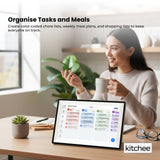 Calendars, Organisers & Planners: Kitchee Digital Calendar Smart Family Planner - 39.5cm Touchscreen Display Black