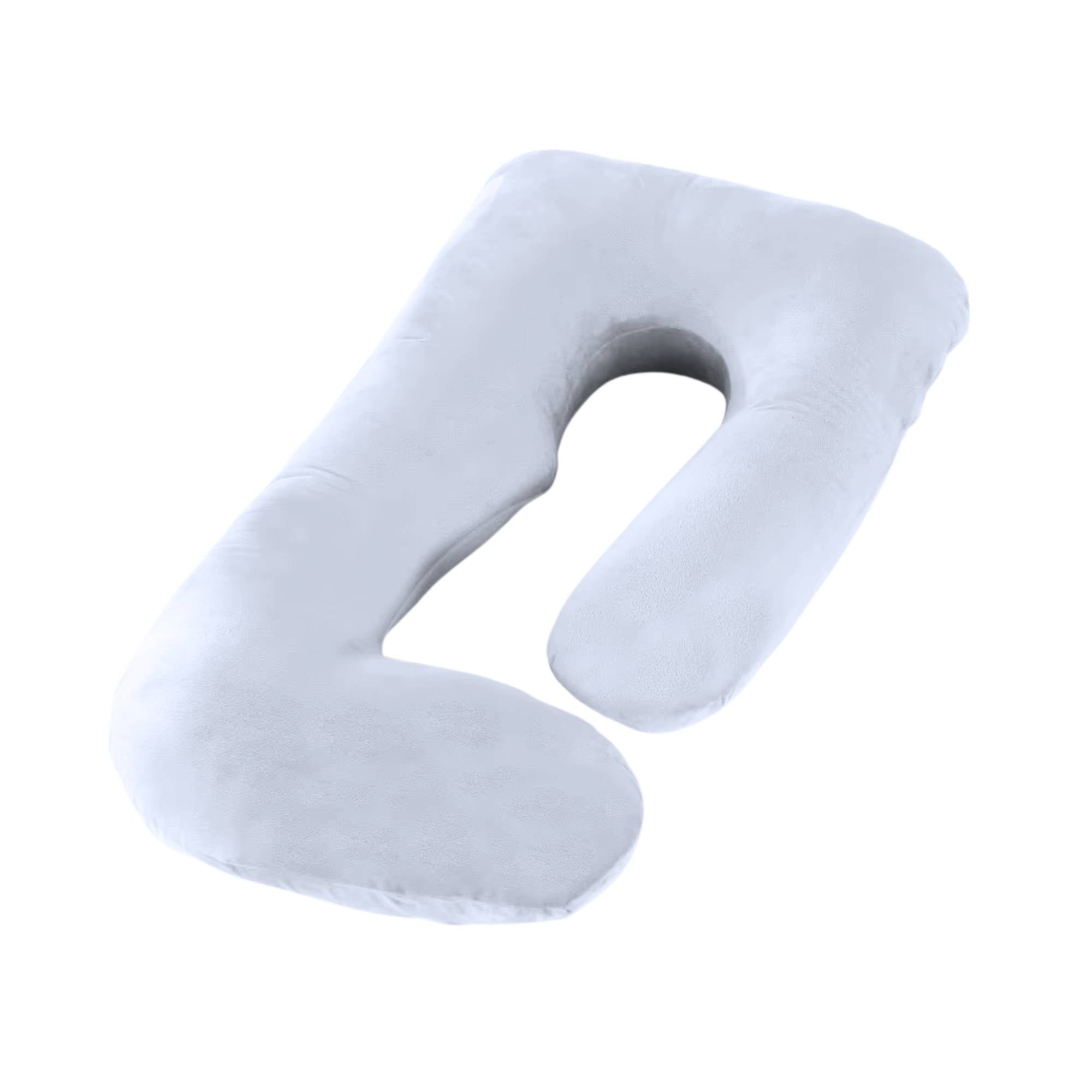 Pillows: Orku Maternity Pregnancy Pillow - J-Shape Full Length for Side Sleepers Grey