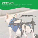 Rooster Farms Replacement Harness for Dog Wheelchair M - Little Dogs Up to 10Kg