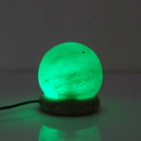 Table Lamps: USB Colour Changing Salt Himalayan Lamp - Ball Sphere Shape Pink Rock LED Light