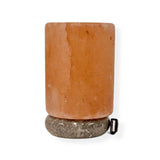Table Lamps: USB Colour Changing Salt Himalayan Lamp - Cylinder Shape Pink Rock LED Light
