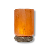 Table Lamps: USB Colour Changing Salt Himalayan Lamp - Cylinder Shape Pink Rock LED Light