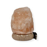 Table Lamps: USB Colour Changing Salt Himalayan Lamp - Natural Shape Pink Rock LED Light