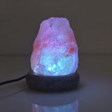 Table Lamps: USB Colour Changing Salt Himalayan Lamp - Natural Shape Pink Rock LED Light