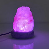 Table Lamps: USB Colour Changing Salt Himalayan Lamp - Natural Shape Pink Rock LED Light
