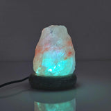 Table Lamps: USB Colour Changing Salt Himalayan Lamp - Natural Shape Pink Rock LED Light
