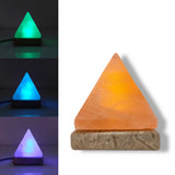 Table Lamps: USB Colour Changing Salt Himalayan Lamp - Pyramid Shape Pink Rock LED Light