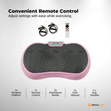 Social Hike Vibration Plate Exercise Platform - Vibrating Workout Machine Pink