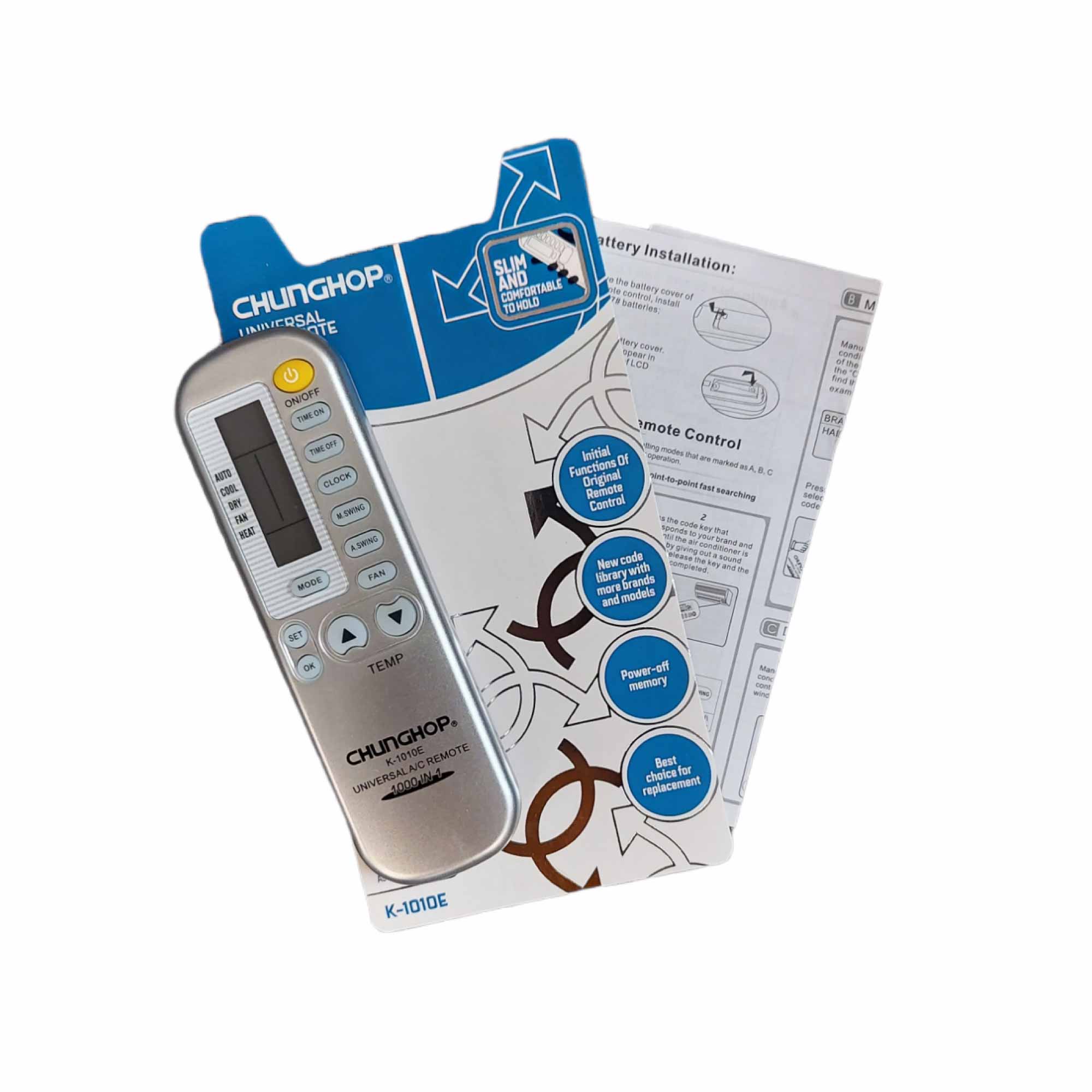 Chunghop Air Conditioner AC Remote Control Compatible with SHUANGLU and More