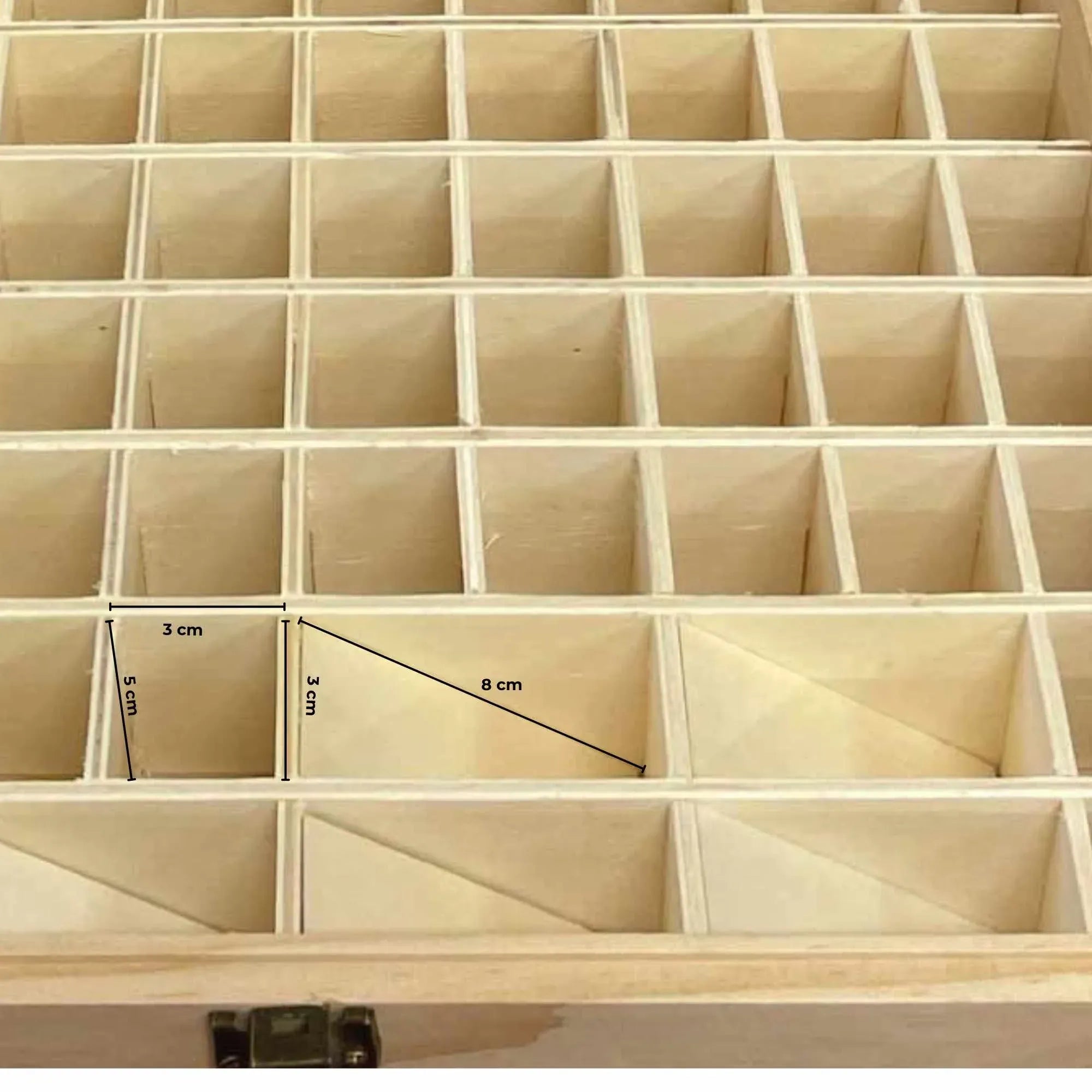 Orku 74 Essential Oil Bottle Storage Box Wooden Organiser Aromatherapy Case
