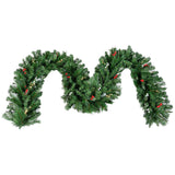 Christmas Trees: Christabelle 3.05m Christmas Garland with Berries Pine Tree Decoration Ornament