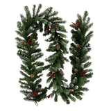 Christmas Trees: Christabelle 2.7m Christmas Garland with Pine Cones & Berries Pine Tree Decoration Ornament