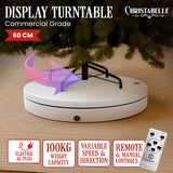 Christmas Decorations: Christabelle 60cm 100kg Commercial-grade Electric Display Turntable Christmas
