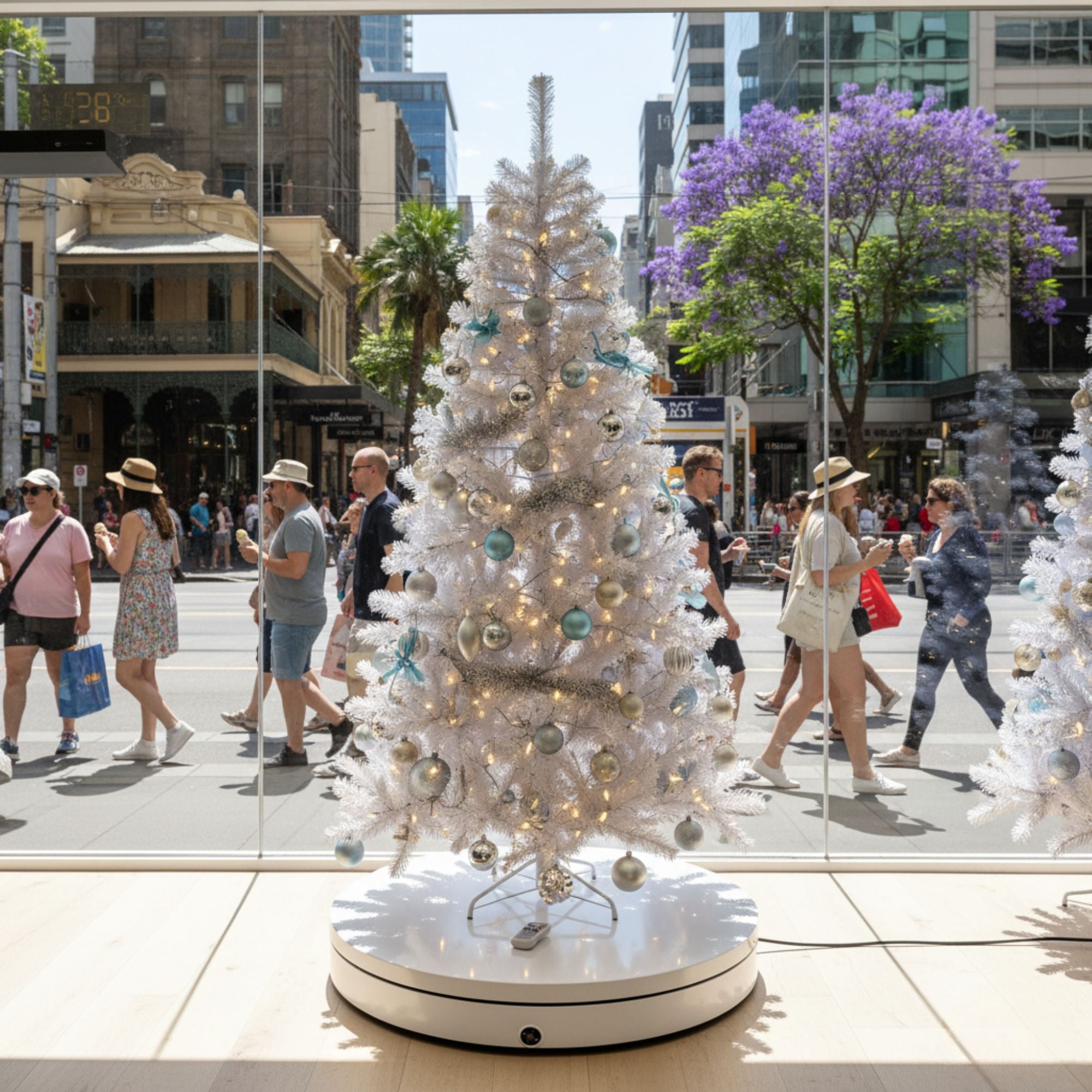 Christmas Decorations: Christabelle 60cm 100kg Commercial-grade Electric Display Turntable Christmas